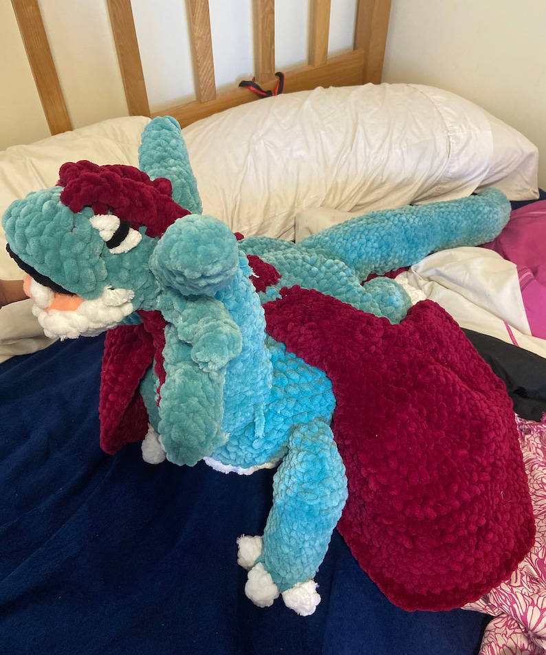 Crochet Salamence Giant Pokemon Plush Etsy