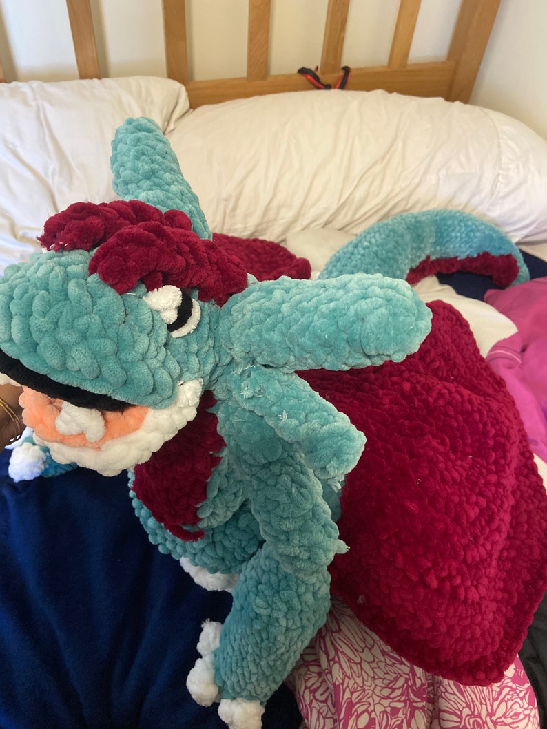 Crochet Salamence Giant Pokemon Plush Etsy