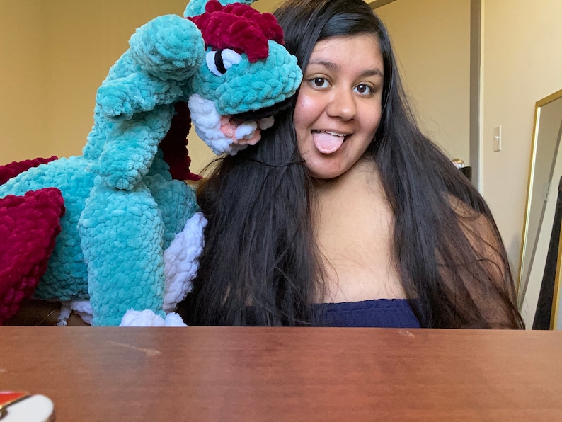 Crochet Salamence Giant Pokemon Plush Etsy