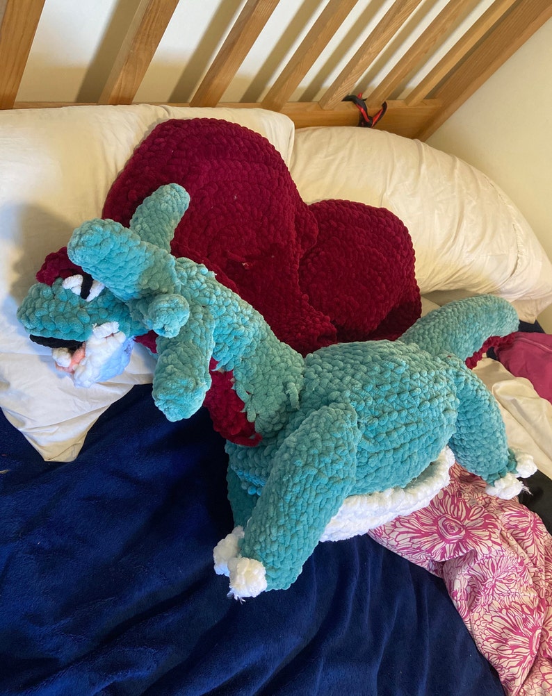 Crochet Salamence Giant Pokemon Plush Etsy