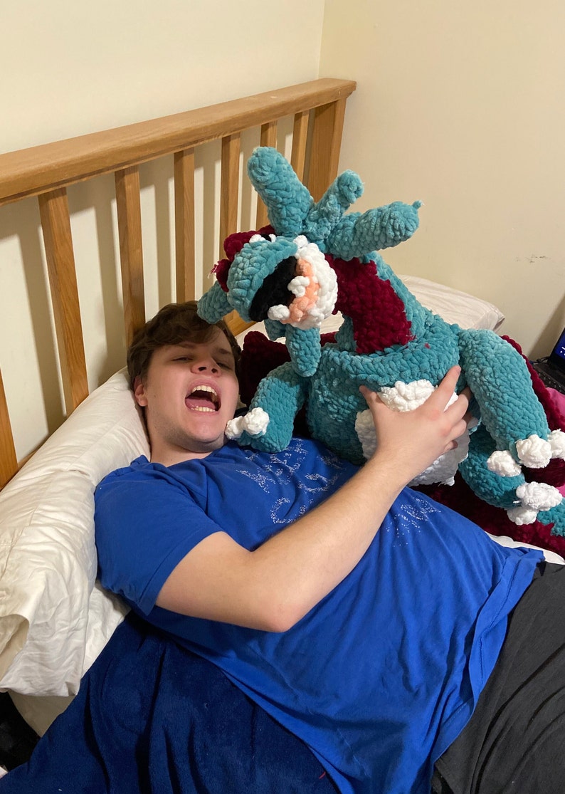 Crochet Salamence Giant Pokemon Plush Etsy