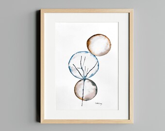 Original Watercolor painting, Set two Watercolor bubles baby, Nursery Room Decor, Kids Wall, abstract art, Minimalist watercolor, wall art