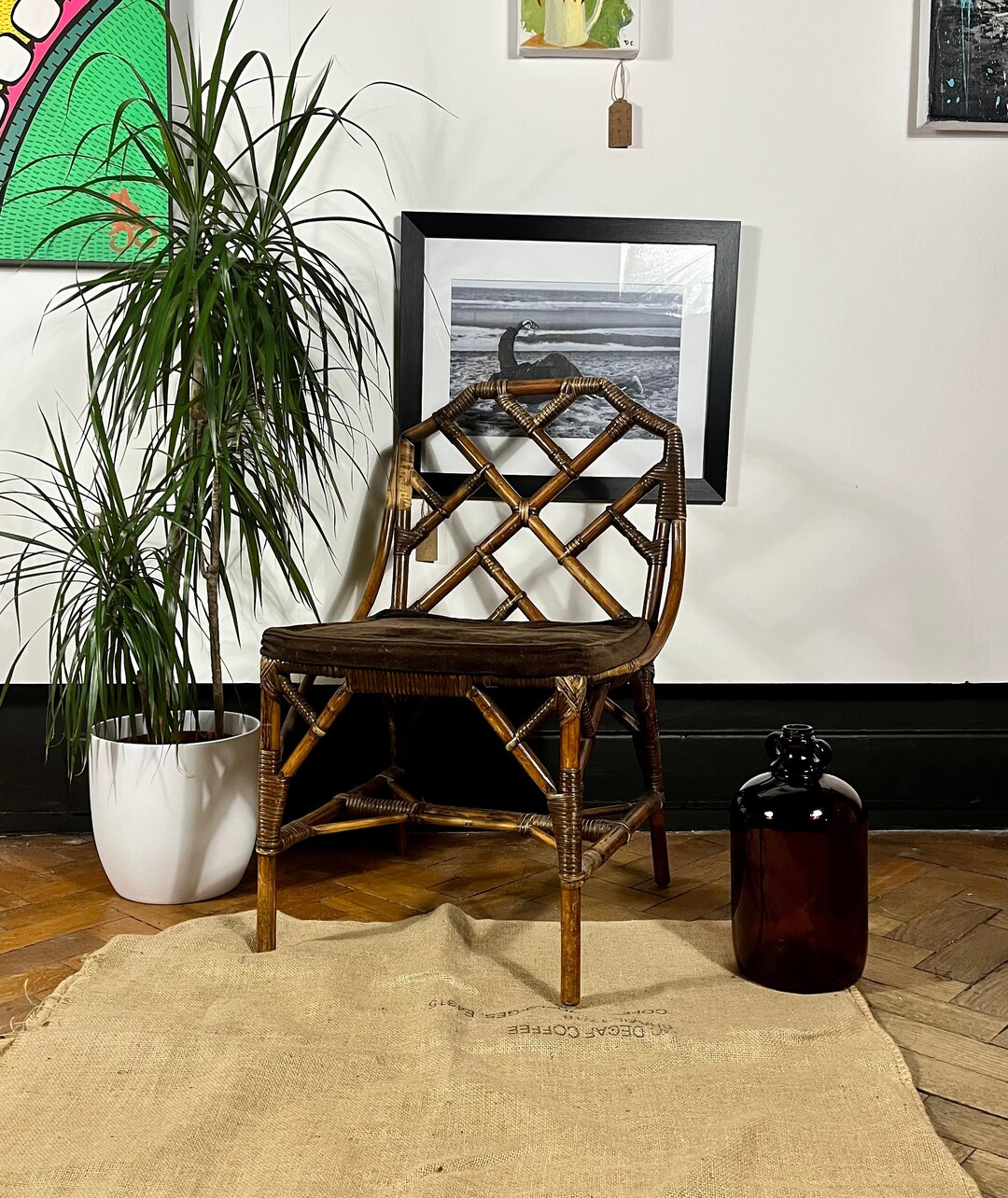 Vintage Angraves Cane Chair FREE GB SHIPPING Etsy UK