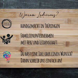 Personalized wooden breakfast board with high-quality laser engraving, the perfect gift for hunters. image 3