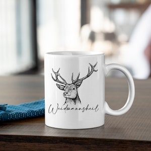 Ceramic or enamel mug personalized | Hunting | Cup with desired name | Cup for hunting | Hunter