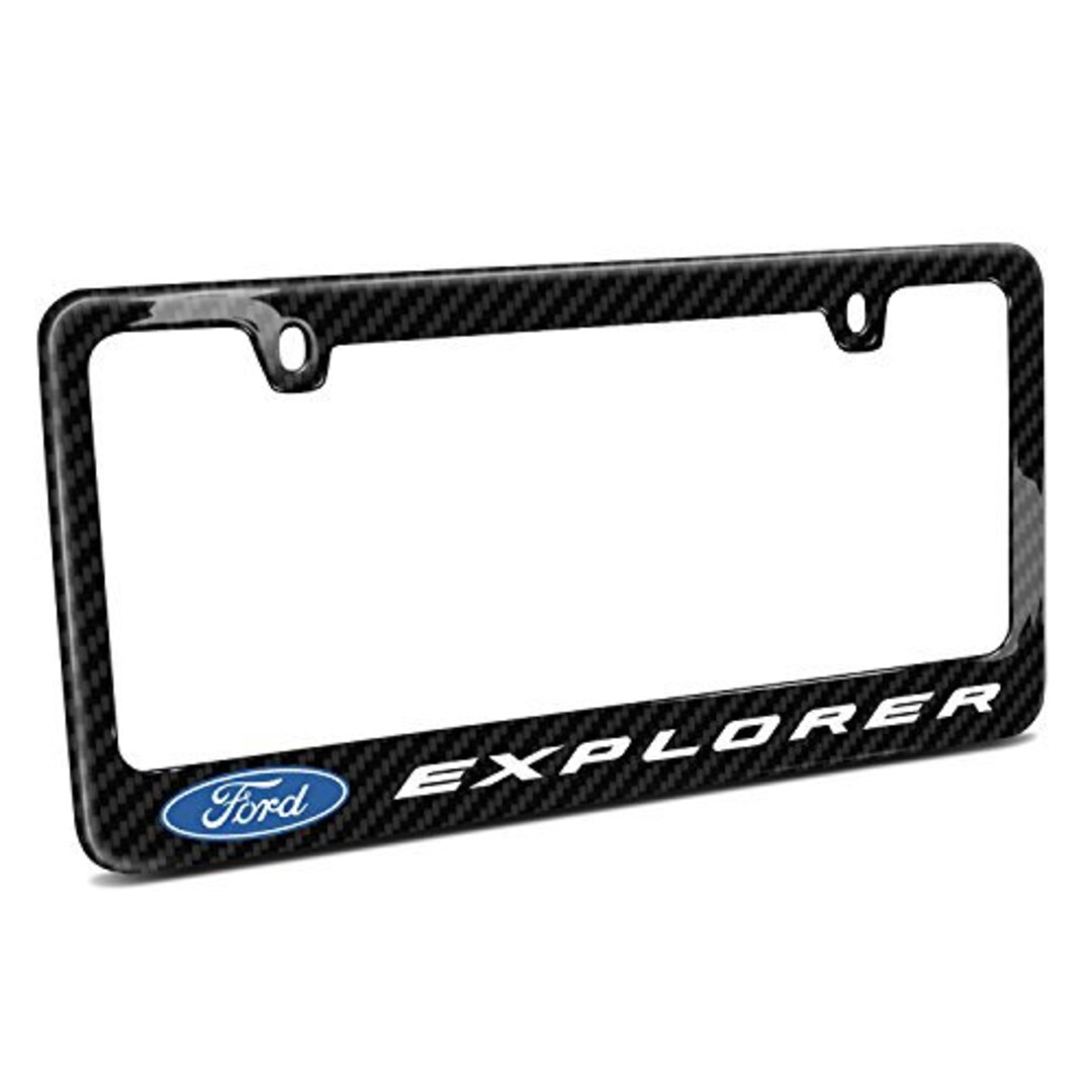 IPick Ford Logo Carbon Fiber RFID Blocking Wallet - Real Carbon Fiber & PU Leather, Bifold, 4 Card Slots, ID Window - View #2