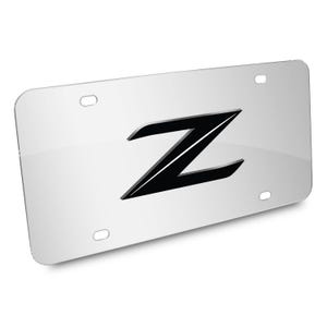 IPick 3D Mirror Chrome License Plate - Stainless Steel With Ford Edge Logo, Made In USA - View #3