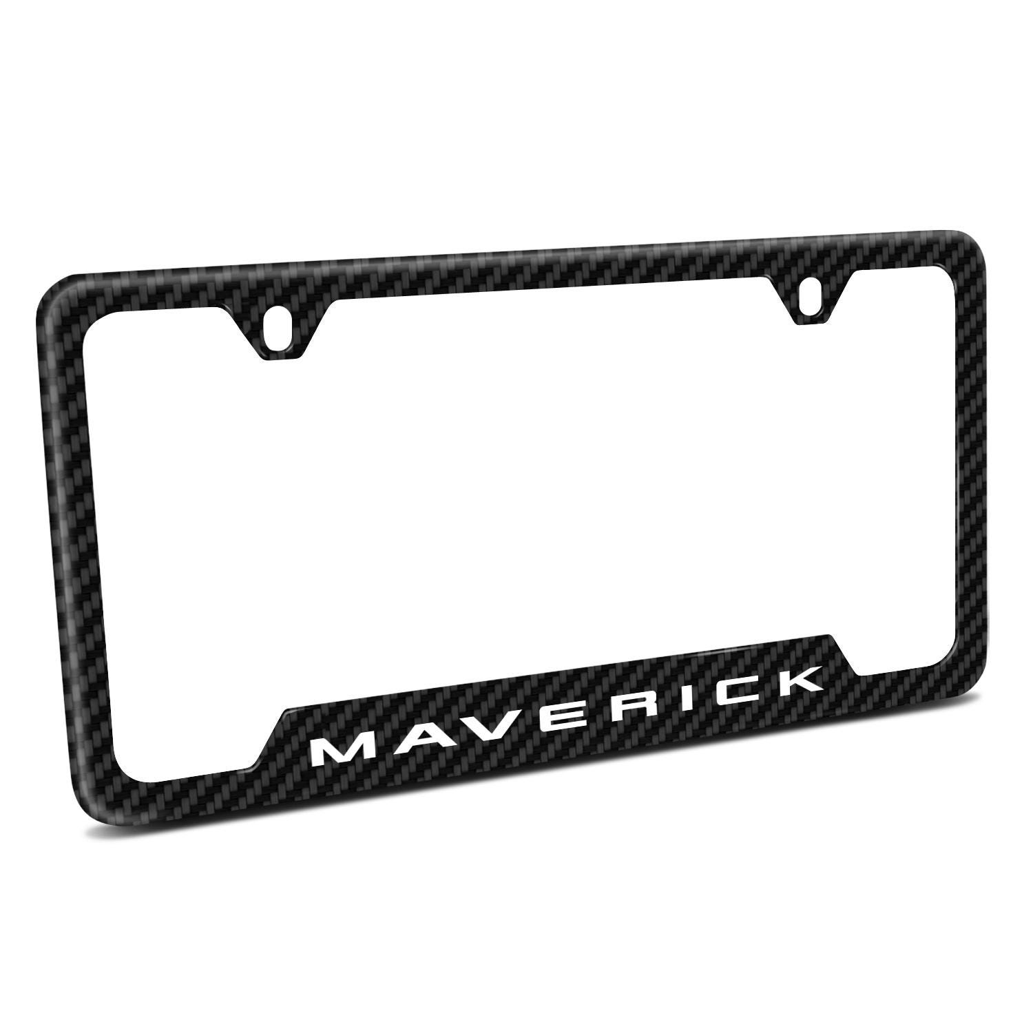 Ford Maverick Carbon Fiber ABS License Plate Frame — Licensed