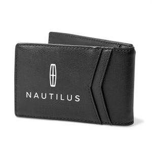 Imagen de iPick creada para la billetera plegable delgada para hombre Lincoln Nautilus de cuero sintético negro resistente a RFID, con licencia oficial.