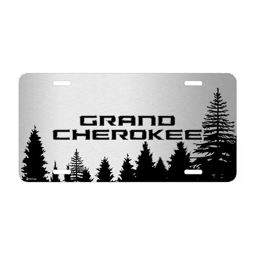 Jeep Grand Cherokee Logo License Plate chrome - Etsy