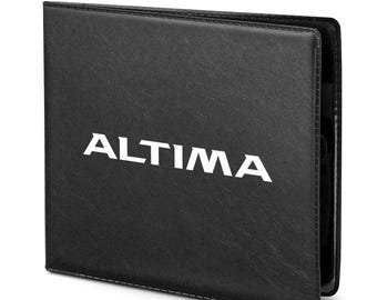 iPick Image for Nissan Altima Car Auto Insurance Registration Black PVC Document Holder Wallet, Official Licensed