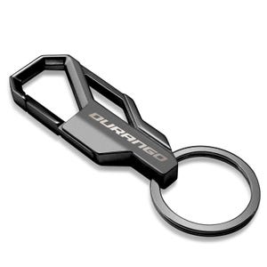 iPick Image for Dodge Durango Gunmetal Black Carabiner-style Snap Hook Metal Key Chain, Official Licensed Bild 2