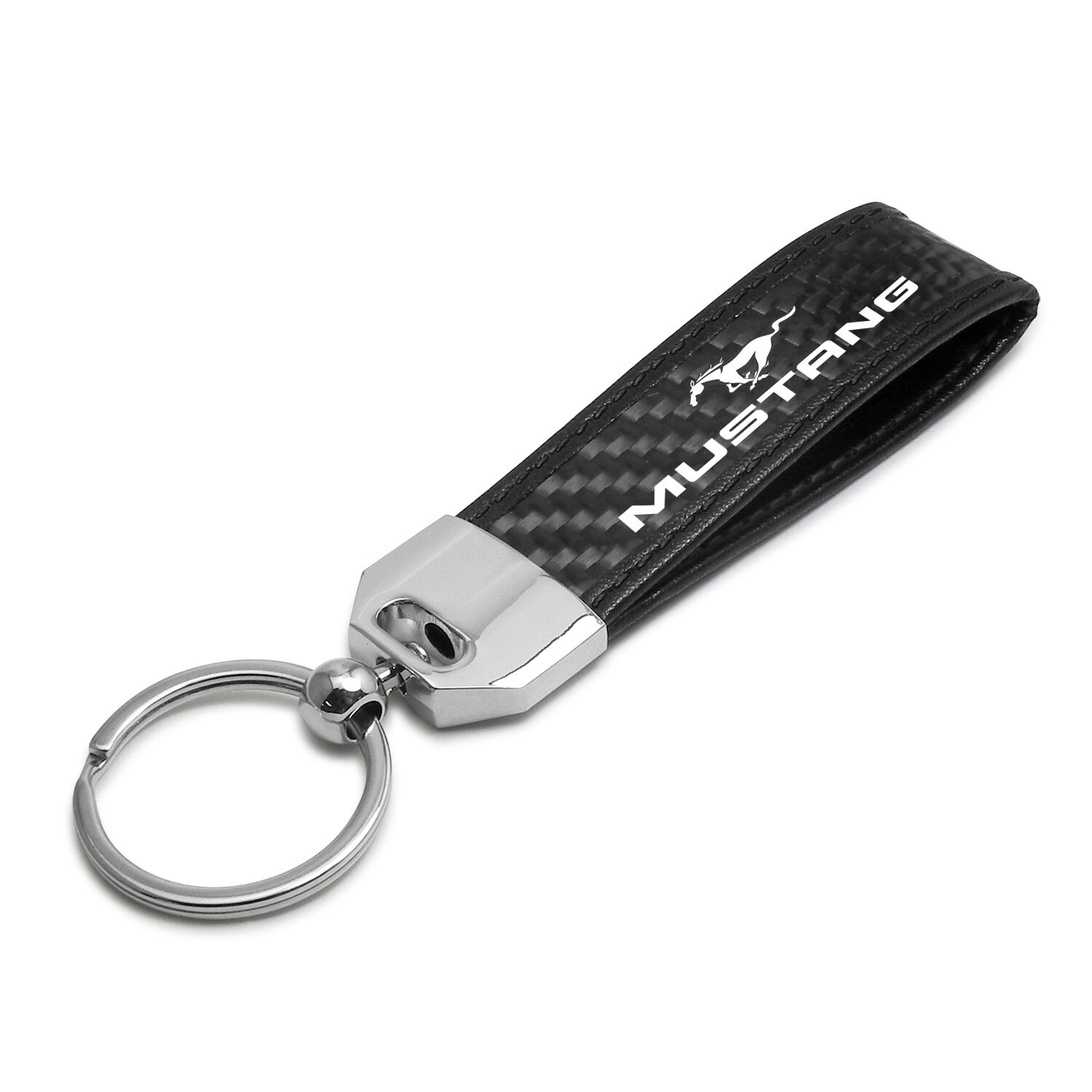 iPick Image Ford F-150 Rectangular Black Leather Key Chain iPick Image Ford F-150 Rectangular Black Leather Key Chain