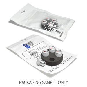 iPick Image for Chevrolet Z71 Logo in White on Shining Silver Easy-Grip Premium Aluminum Tire Valve Stem Caps, Official Licensed image 4