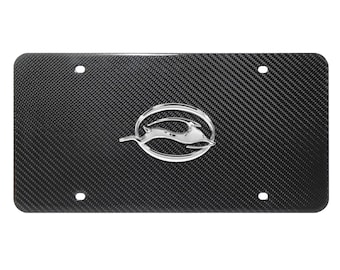 iPick Image for Chevrolet Impala 3D Metal Chrome Logo on 100% Real Carbon Fiber License Plate, Official Licensed