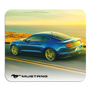 iPick Image for Ford Mustang Blue Car Graphic PC Mouse Pad for Gaming and Office, Official Licensed image 1