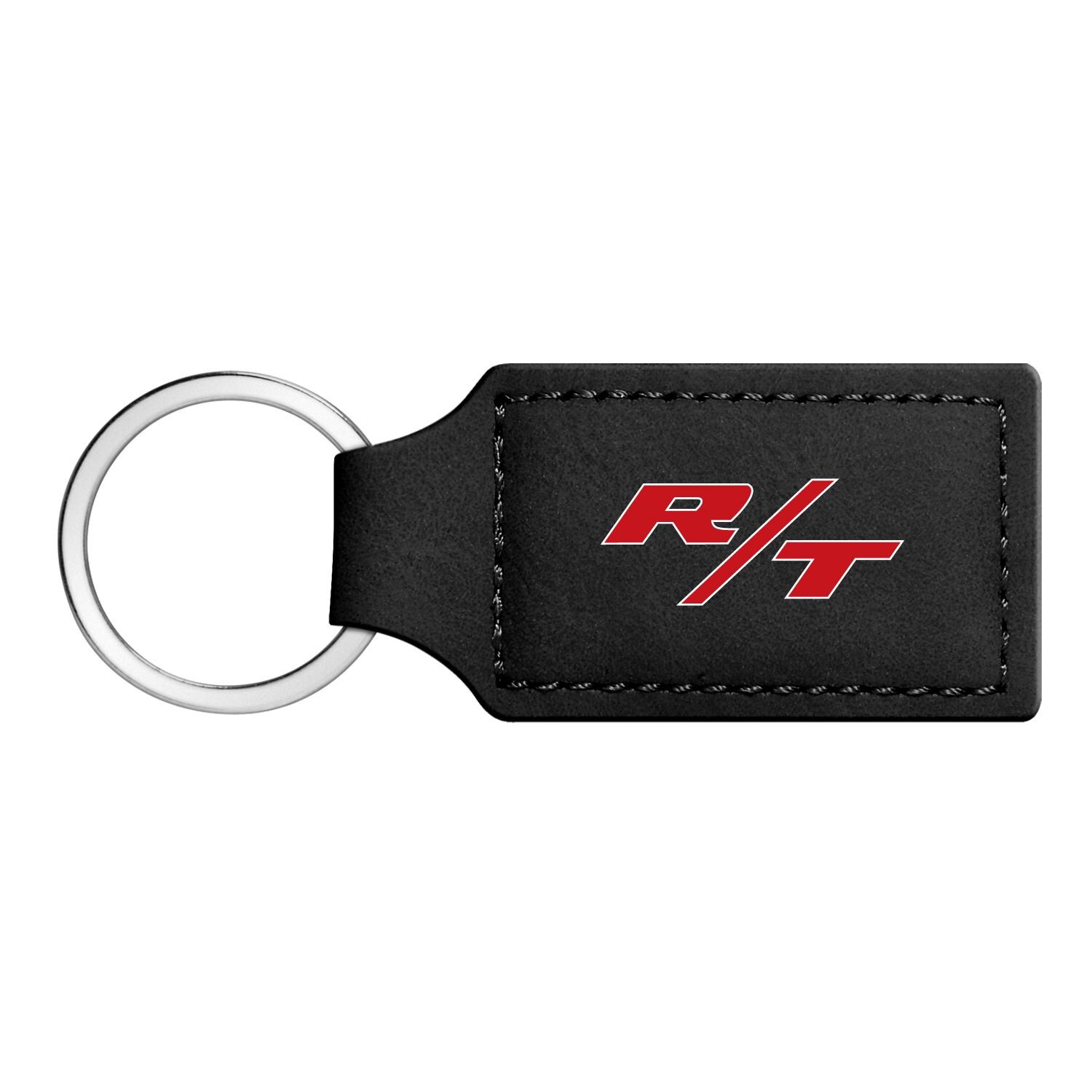 Dodge R/T Logo Rectangular Black Leatherette Key Chain - Etsy