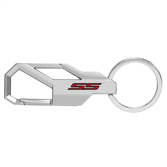 Dodge Challenger Silver Carabiner-style Snap Hook Metal Key Chain
