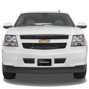iPick Image for Chevrolet Tahoe 3D Nameplate Black Stainless Steel License Plate, Official Licensed afbeelding 4