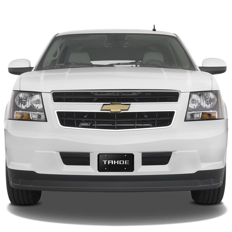 iPick Image for Chevrolet Tahoe 3D Nameplate Black Stainless Steel License Plate, Official Licensed afbeelding 4