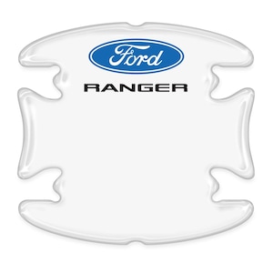 iPick Image for Ford Ranger Universal Car Door Handle Cup Protector Clear Decal Stickers, Pair, Official Licensed