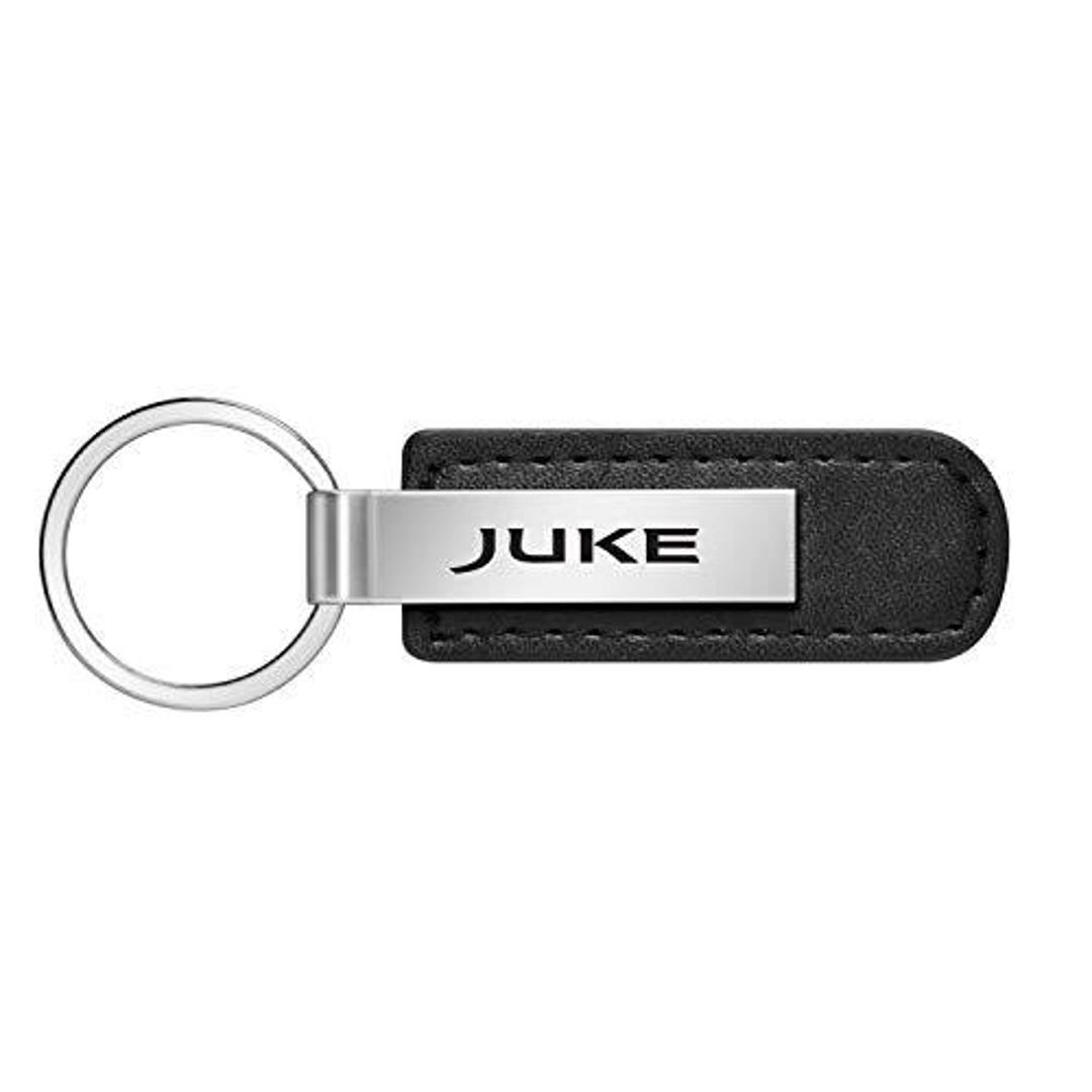 Ipick Image for Nissan Juke Black PU Leather Strap Silver Metal Bar Key ...