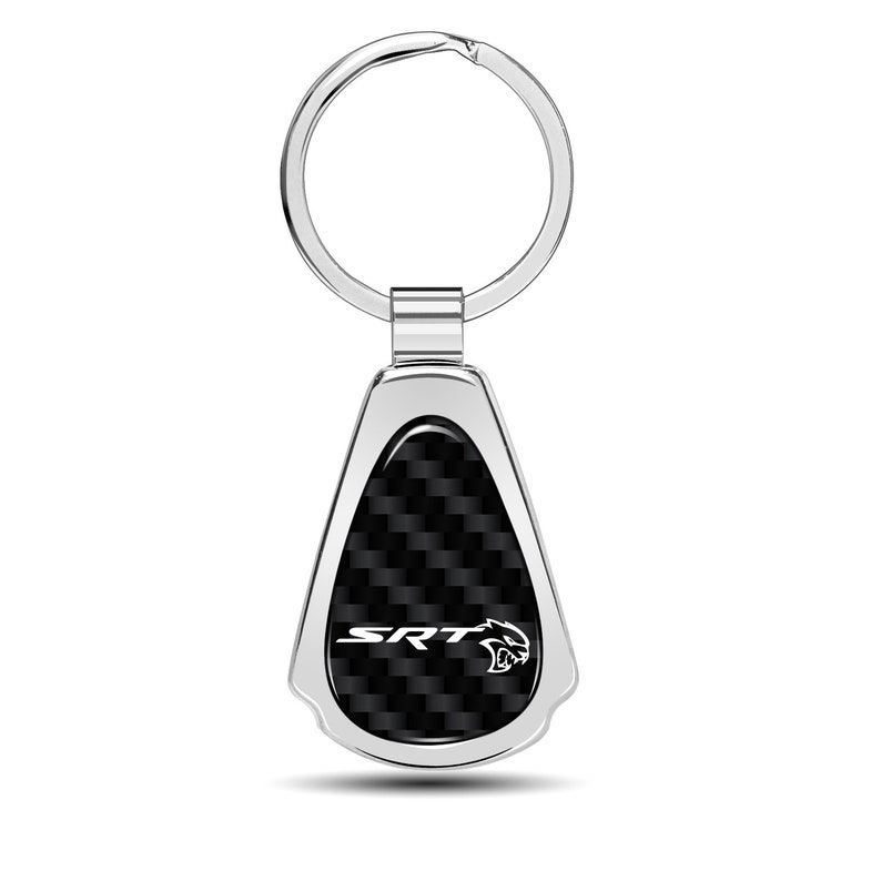iPick Image Dodge SRT Hellcat Challenger Black Leather Strap Key Chain Key-Ring iPick Image Dodge SRT Hellcat Challenger Black Leather Strap Key Chain Key-Ring