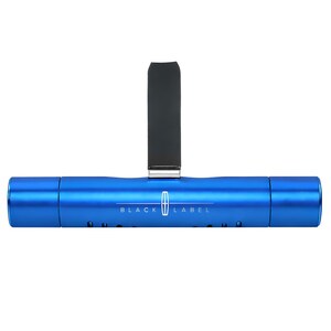 iPick Image for Lincoln Black Label Blue Aluminum Car Vent Air Freshener Clip with adjustable window and 10 Refill Sticks