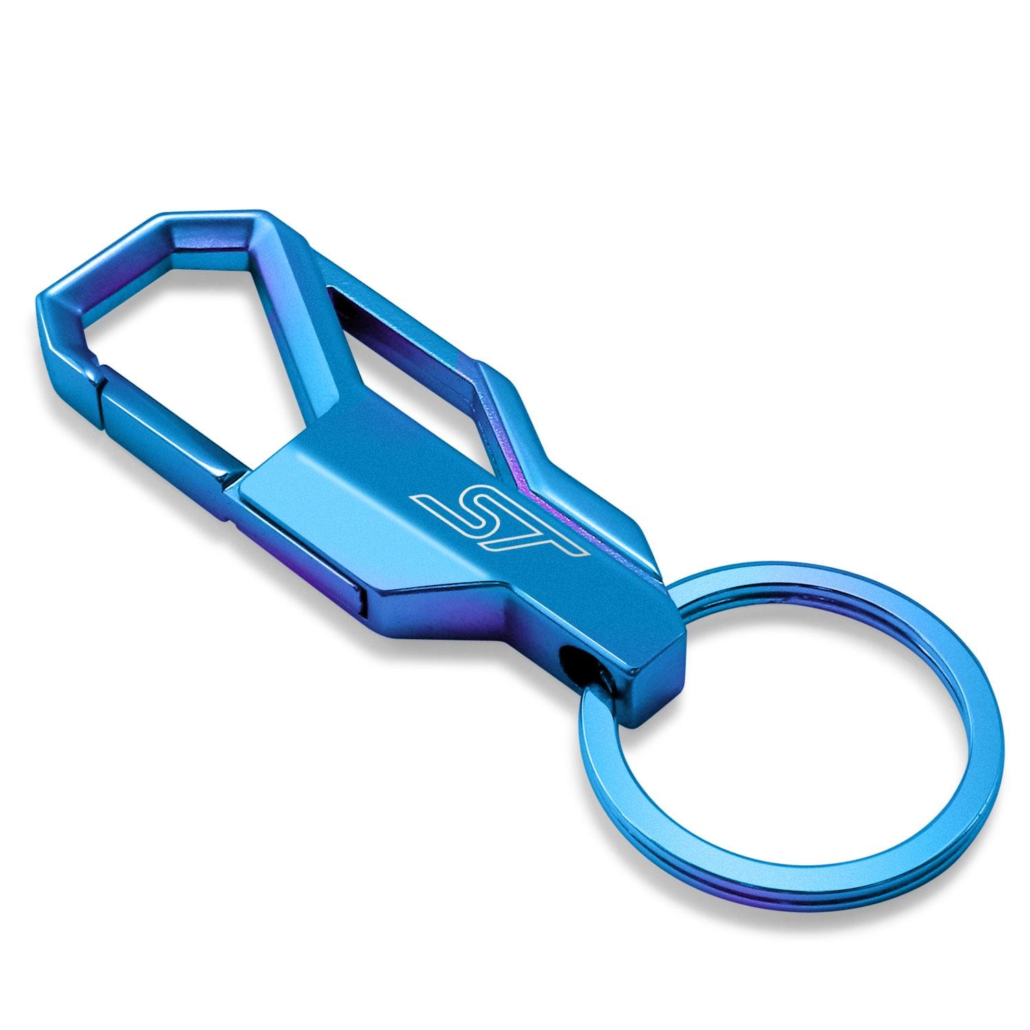 Ipick Image for Ford Focus ST Metallic Blue Carabiner-style Snap