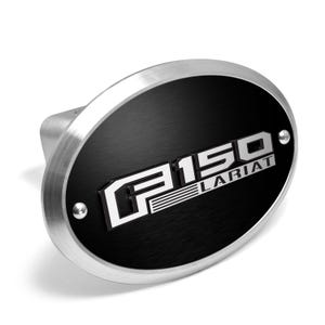 F150 Hitch Cover Ipick Image Made For Ford F-150 Lariat Black Real Carbon Fiber Finish... Tow Hook Covers F150