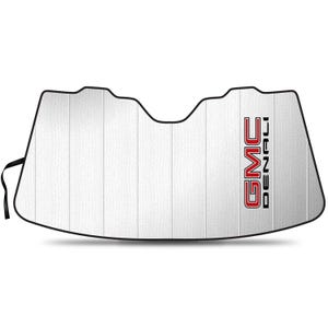 iPick Image for GMC Denali Logo Universal Fit Enforced Stand-Up Auto Windshield Sun Shade at Standard Size 54"x 27.5", Official Licensed