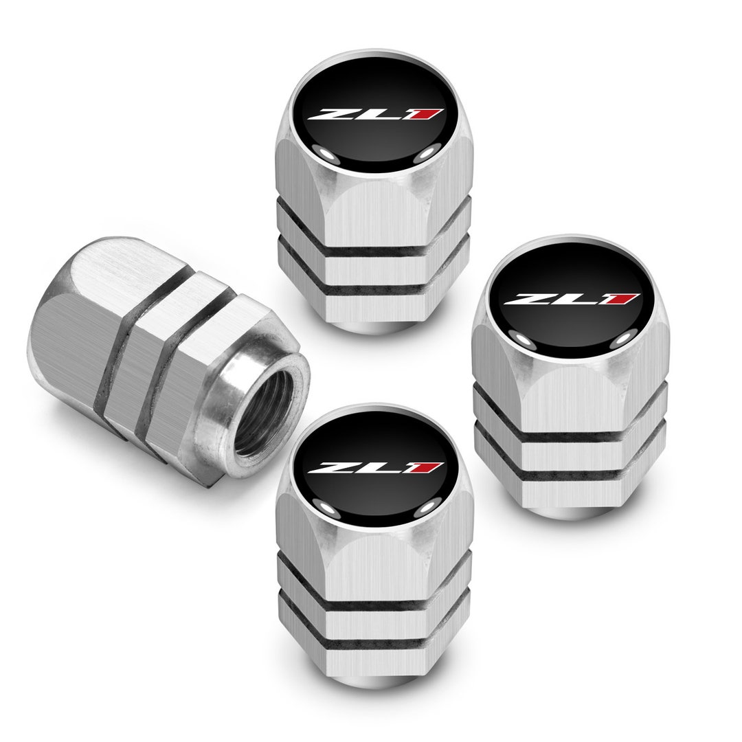 Chevrolet Camaro ZL1 Logo in Black on Silver Hexagon Shape Aluminum Tire Valve Stem Caps Etsy