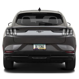 iPick Image for Ford Mustang Mach-E Black Real Carbon Fiber 50 States License Plate Frame, Official Licensed image 4