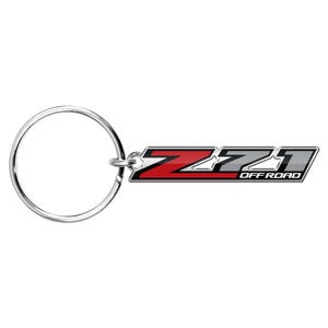 iPick Image for Chevrolet Z71 Logo Shape 3D Die-Cut Metal Key Chain Key-Charm, Official Licensed