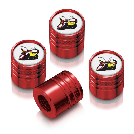 Ipick Image Made for Dodge Scat pack White on Red Aluminum