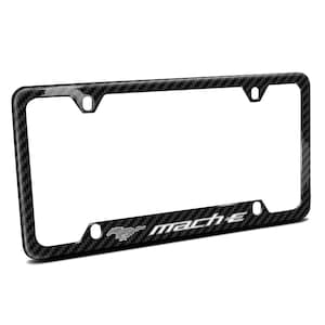 iPick Image for Ford Mustang Mach-E Black Real Carbon Fiber 50 States License Plate Frame, Official Licensed image 1