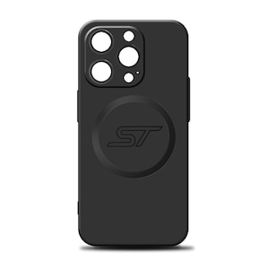 Ford Focus ST Magnetic Case for iPhone 14 Pro, Compatible with MagSafe, Matte Black Slim Protective Phone Case