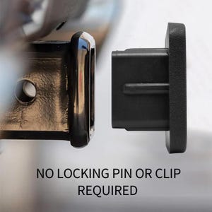 Ford F-150 Platinum Black Rubber Heavy-Duty 2" Trailer Tow Hitch Receiver Cover for Class 3 and Class 4, Licensed! image 3