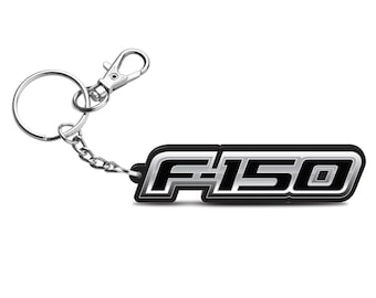 Llavero con dije acrílico UV a todo color grabado con láser de la imagen iPick para Ford F-150, con licencia oficial.