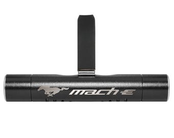 Ford Mustang Mach-E Black Aluminum Car Vent Air Freshener Clip with adjustable window and 10 Refill Sticks, Licensed!