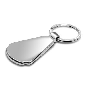 iPick Image for Honda Red Logo Civic Type-R Real Carbon Fiber Chrome Metal Teardrop Key Chain, Official Licensed image 5