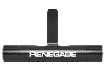 Imagen iPick para ambientador de aire acondicionado de coche Jeep Renegade con clip negro, ventana ajustable y 10 varillas de repuesto, con licencia oficial.