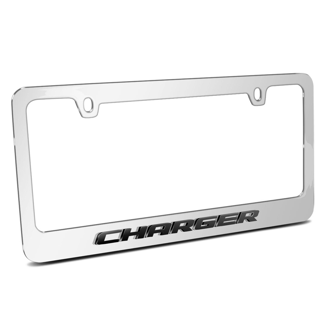 Chrome Metal License Plate Frame For Dodge Scat-Pack – Fits Challenger, Charger, Dart
