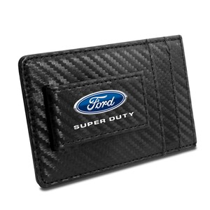 Imagen de iPick creada para la billetera con tarjetero RFID de fibra de carbono negra Ford Super-Duty, con licencia oficial
