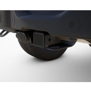 Ford F-150 Platinum Black Rubber Heavy-Duty 2" Trailer Tow Hitch Receiver Cover for Class 3 and Class 4, Licensed! image 2