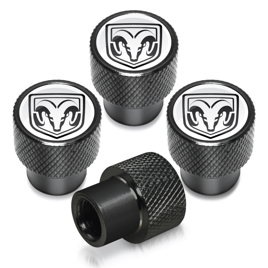Buy RAM in White on Black Aluminum Tire Valve Stem Caps Online in India Etsy