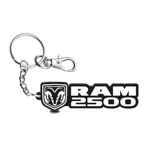 iPick Image for RAM 2500 Custom Laser Cut with UV Full-Color Printing Acrylic Charm Key Chain, Official Licensed