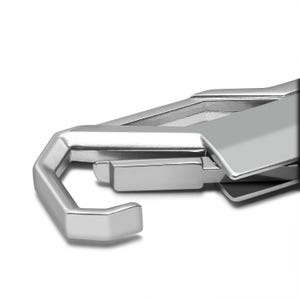 iPick Image for Honda Civic Si Silver Carabiner-style Snap Hook Metal Key Chain, Official Licensed image 4