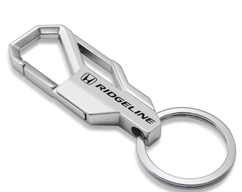 iPick Image for Honda Ridgeline Silver Carabiner-style Snap Hook Metal Key Chain, Official Licensed