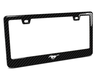 Blue Carbon Fiber Pony Emblem Radiator Cover For 2015-2017 Mustang GT – American Car Craft